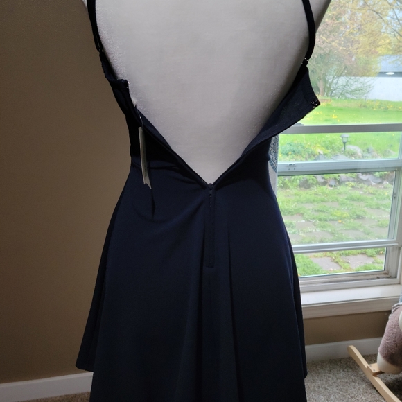 Francesca's Collection Jun & Ivy Navy Blue Mini Sz Xxs - Picture 4 of 8